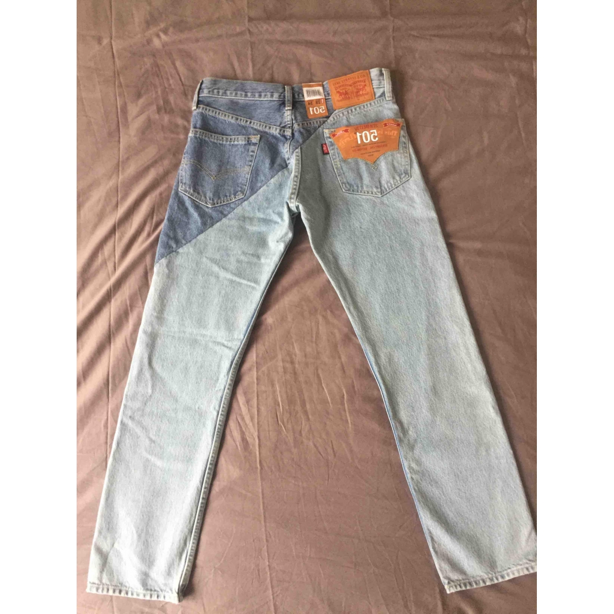 Straight jeans VETEMENTS X Levi's Blue 